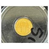 1/200th Ounce .999 Fine Gold Round