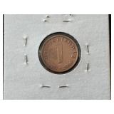 1939 Third Reich 1 Reichspfennig