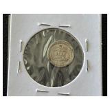 1886 1/4 Real Silver