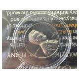 1943 Lincoln Cent Silver Lincoln Portrait Black Ruthenium Edition