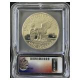 1972-S Eisenhower Silver Dollar Proof ICG PR69 Deep Cameo
