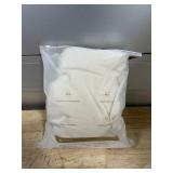 FOSSA Duvet Cover Set 100% Washed Cotton Linen Feel Super Soft Breathable Cozy 3 Pieces Bedding Sets Solid Almond Grey Queen MSRP