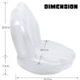 Zcaukya Inflatable Seashell Pool Float, Giant Clam Air-Filled Toys with Pearl Ball for Kids Birthday Party Swimming Pool Summer Beach Party Mermaid Ocean Theme Party Decor