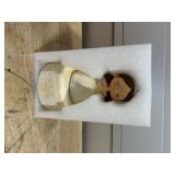 First Communion Gift Set for Girls - Resin Prayer Girl Figurine with Dove & Olive Branch Design, White Religious Keepsake Statue, Pearl Necklace Cross Pendant, Gift Box Set with Inspirational Message