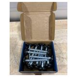 XiKe 12 Pack Black 2" Nylon Garage Door Roller 4" Stem, Quiet/Durable and High Load, Use 6200-2RS Double Seals Precision Bearings.