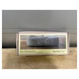 Fabric Digital Alarm Clock for Bedroom with Wireless Charging, USB-C Port, Dual Alarm, 30-Min Snooze, Dimmable Display, Ambient Light, Battery Backup, Modern Bedside Clock (Gary)