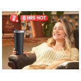 Meoky 24 oz Travel Coffee Mug with Leak-proof Lid, Stainless Steel Insulated Coffee Tumbler, Keeps Hot for 8 Hours or Cold for 24 Hours, Fits in Car Cup Holder (Night)