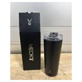 Meoky 24 oz Travel Coffee Mug with Leak-proof Lid, Stainless Steel Insulated Coffee Tumbler, Keeps Hot for 8 Hours or Cold for 24 Hours, Fits in Car Cup Holder (Night)