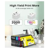 962XL Ink Cartridge Combo Pack Compatible for HP 962XL 962 Ink Cartridges Work with HP Officejet Pro 9018e 9015e 9018 9012e 9015 9010 9018e 9012 9025e 9025 9020 Printers (4 Packs)