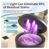 Ultrasonic Retainer Cleaner Machine, 45kHz Dental Cleaning Pod for Dentures, Jewelry, Toothbrush Heads, Mouth Guards, Aligners, Braces, 200ML Denture Cleaner 4 Modes & Digital Timer, Black