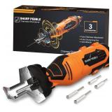 Sharp Pebble Electric Chainsaw Sharpener Kit - Comes with Chain Saw Sharpener Tool, 4 File Size Sharpening Wheel Bits, Angle Attachment, Wrench & eBook