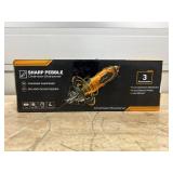 Sharp Pebble Electric Chainsaw Sharpener Kit - Comes with Chain Saw Sharpener Tool, 4 File Size Sharpening Wheel Bits, Angle Attachment, Wrench & eBook