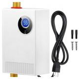 Tankless Water Heater Electric 110V, 3000W Under Sink Instant On Demand Hot Water Heater, Portable Mini Water Heaters with Digital Display for Kitchen Bathroom RV
