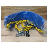 Decorlife Outdoor Swings Seats with 66" Rust-Resistant Heavy Duty Chain, Playground Swing Set Accessories Replacement Anti-Slip Seats, Backyard Swing Support 330lb for Kids or Adults (Blue)