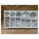 Bud Vases Set of 12, Clear Glass Bud Vase in Bulk, Small Vases for Centerpiece Mini Modern Flower Vase Transparent, Wedding Party Table Home Decor