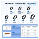 BIEMHA IP68 Waterproof Smart Ring - Fitness & Health Tracker with Sleep/Exercise Monitoring, Unisex for Women Men, iOS & Android Compatible, Long Lasting Battery Life, No Subscription (Rose Gold, 7)