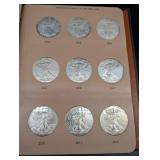 Complete BU Silver Eagle Set 1986-2025