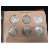 Complete 24pc Set of Peace Dollars!
