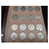Complete 35pc Set of Franklin Halves