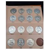 Complete 35pc Set of Franklin Halves