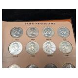 Complete 35pc Set of Franklin Halves