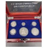 6pc Seated Liberty Type Set, 1/2 Dime through Dollar!