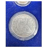 6pc Seated Liberty Type Set, 1/2 Dime through Dollar!