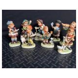 Napcoware Children Figurines 8748 (Lot of 8)