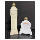 Avon Fragrance Hour Bottles, Bird Figurine & Silverplate Pieces Mixed Lot