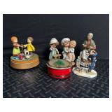 Mixed Lot of 5 Figurines & Tin - Lucas, ANRI, Norman Rockwell