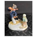 Mixed Lot of 5 Figurines & Tin - Lucas, ANRI, Norman Rockwell