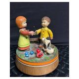 Mixed Lot of 5 Figurines & Tin - Lucas, ANRI, Norman Rockwell