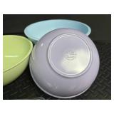 Pastel Melamine Mixing Bowl Set With Storage Container (Lot of 4)