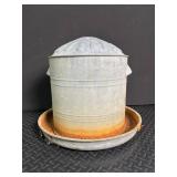 Galvanized Metal Feed Hopper With Dome Top