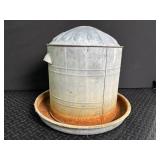 Galvanized Metal Feed Hopper With Dome Top