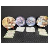 Donald Zolan & Lena Liu Floral Collector Plates (Lot of 4)