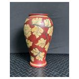 Hand-Painted Wooden Floral Vase