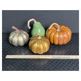 Harvest Pumpkin & Gourd Decor Mixed Lot (8)
