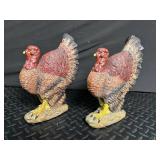 Ceramic Thanksgiving Turkey Figurines (Lot of 5)