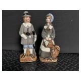 Ceramic Thanksgiving Turkey Figurines (Lot of 5)