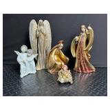 Religious Angel Figurine Set (Lot of 4)