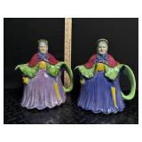 Little Old Lady Creamers & Threshold Stoneware Canister Mixed Lot