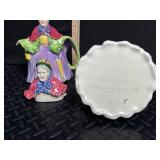 Little Old Lady Creamers & Threshold Stoneware Canister Mixed Lot