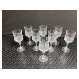 Cut Glass Stemmed Goblets (Lot of 7)