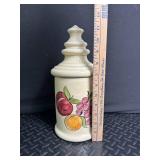Fruit Motif Ceramic Canister & Bowl Set (3 Piece)