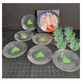 Dayton Hudson Christmas Tree Plates & Mugs (Lot of 13)