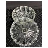 Mixed Lot of 3 Decorative Glass & Porcelain Dishes