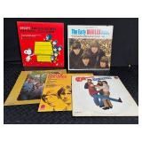 Beatles, Monkees, Bee Gees & Snoopy Vinyl Record Mixed Lot