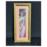 Decorative Porcelain & Gloves Mixed Lot With Framed Print