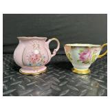 Decorative Porcelain & Gloves Mixed Lot With Framed Print
